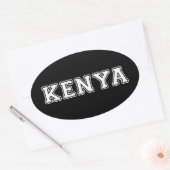 Kenia Ovale Sticker (Envelop)