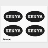 Kenia Ovale Sticker (Vel)