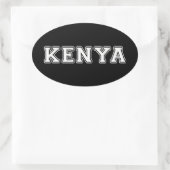 Kenia Ovale Sticker (Tas)
