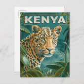 Kenia Reizen Briefkaart (Voorkant / Achterkant)