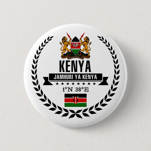 Kenia Ronde Button 5,7 Cm (Voorkant)