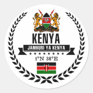 Kenia Ronde Sticker