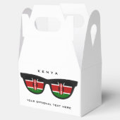 Kenia Shades aangepaste tekst & kleur gunst vak Bedankdoosjes (Geopend)