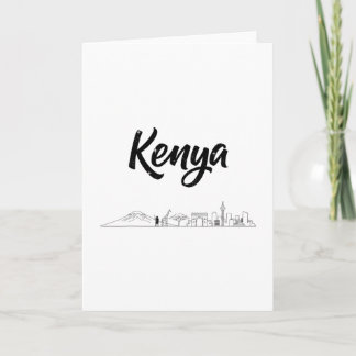 Kenia Skyline Reis Vakantie Outfits Kaart