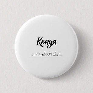 Kenia Skyline Reis Vakantie Outfits  Ronde Button 5,7 Cm