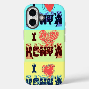 Kenia Travel Souvenir Pop Art Print iPhone 16 Hoesje