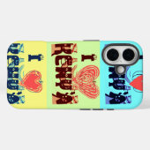 Kenia Travel Souvenir Pop Art Print Case-Mate iPhone Case (Achterkant (horizontaal))