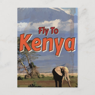 Kenia  vakantie-Poster Briefkaart