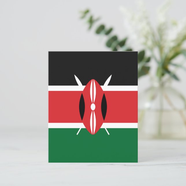 Kenia vlag (Staand voorkant)