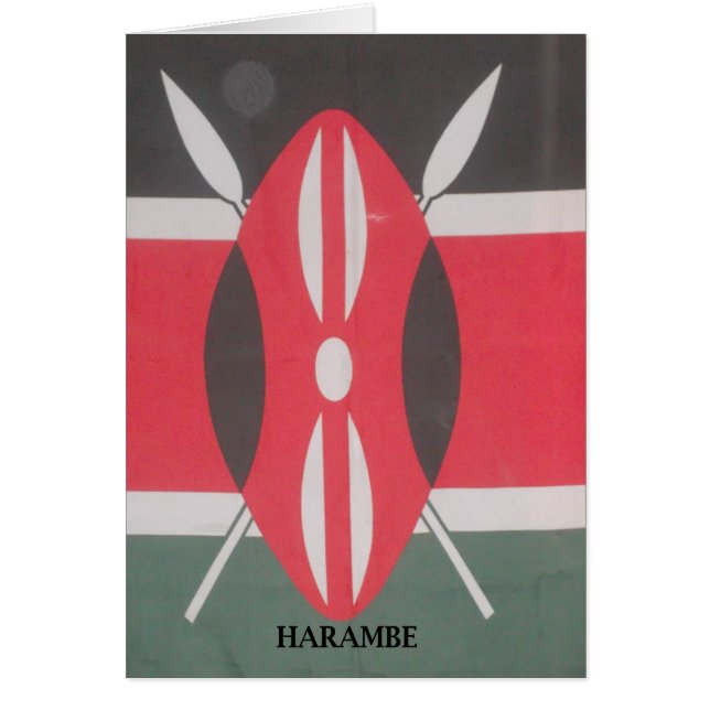  Kenia Vlag Art Print (Voorkant)