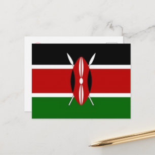 Kenia - vlag - briefkaart
