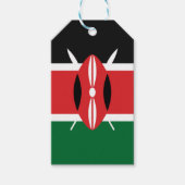 Kenia vlag cadeaulabel (Voorkant)