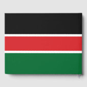 Kenia vlag gastenboek (Achterkant)