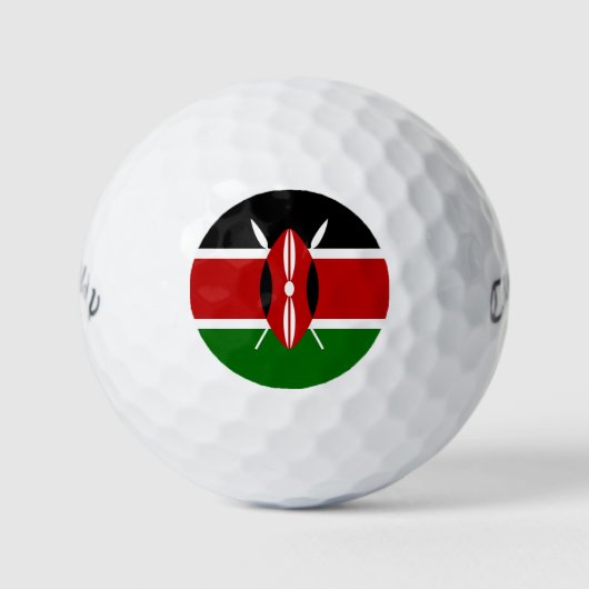Kenia vlag golfballen (Voorkant)