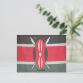 Kenia Vlag Harambe Ontwerp Briefkaart (Staand voorkant)