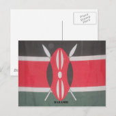 Kenia Vlag Harambe Ontwerp Briefkaart (Voorkant / Achterkant)