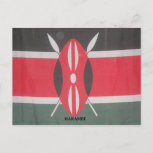  Kenia Vlag Harambe Ontwerp Briefkaart