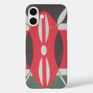 Kenia Vlag Harambe Ontwerp iPhone 16 Plus Hoesje