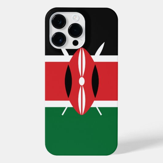 Kenia vlag iPhone hoesje (Achterkant)