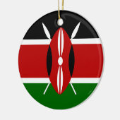 Kenia vlag keramisch ornament (Links)