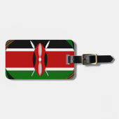 Kenia Vlag Kunst – Patriottisch & Modern Design Bagagelabel (Voorkant horizontaal)