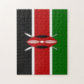 Kenia - vlag - legpuzzel (Verticaal)