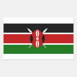 Kenia* Vlag Sticker