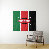 Kenia vlag wandkleed (In Situ (horizontaal))