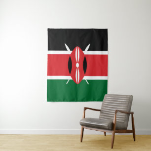 Kenia vlag wandkleed