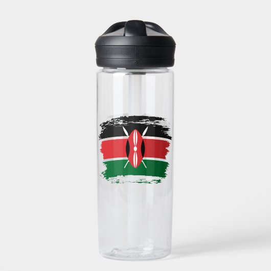 Kenia vlag waterfles (Voorkant)