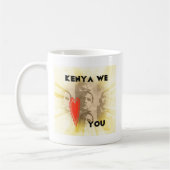 Kenia Wij houden van je Mooi Perspectief Art Desig Koffiemok (Links)