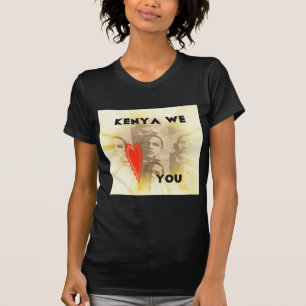 Kenia Wij houden van je Mooi Perspectief Art Desig T-shirt