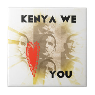 Kenia Wij houden van je Mooi Perspectief Art Desig Tegeltje