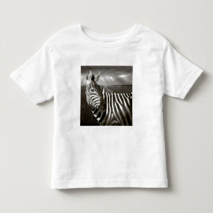 Kenia. Zwart en wit van zebra en vlakte. Kinder Shirts