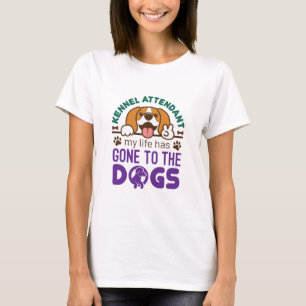 Keniaal die mijn leven bijwoont, is naar de honden t-shirt