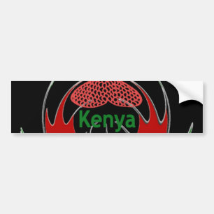 Keniaans schild: vlindervlag. bumpersticker