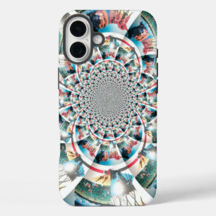 Keniaans Tapijt Kaleidoscoop Kunstprint iPhone 16 Plus Hoesje