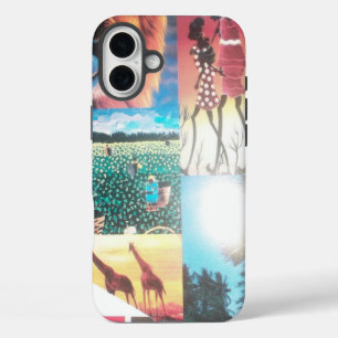 Keniaans Tapijtwerk Wilde dieren, Cultuur & Kust iPhone 16 Plus Hoesje