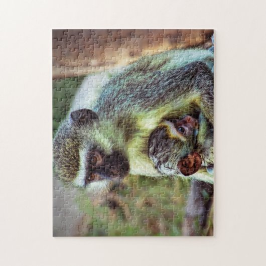 Keniaanse aap legpuzzel (Verticaal)