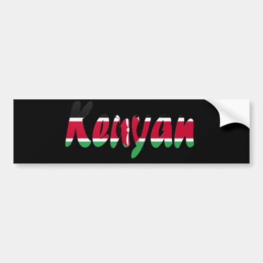 Keniaanse Bumpersticker (Voorkant)