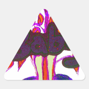 Keniaanse hartkunst: ik hou van Kenia Driehoek Sticker