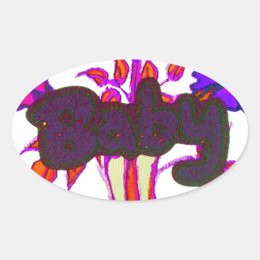 Keniaanse hartkunst: ik hou van Kenia Ovale Sticker (Voorkant)