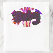 Keniaanse hartkunst: ik hou van Kenia Ovale Sticker (Tas)