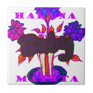 Keniaanse hartkunst: ik hou van Kenia Tegeltje