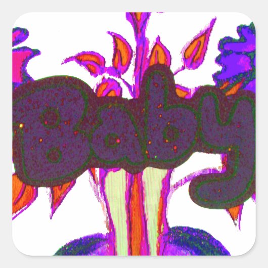 Keniaanse hartkunst: ik hou van Kenia Vierkante Sticker (Voorkant)