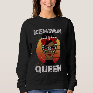 Keniaanse Koningin Afrikaanse Koningin Kenia Vlag  Trui