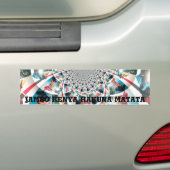 Keniaanse Tapestry Kaleidoscope Art Print Bumpersticker (Op auto)