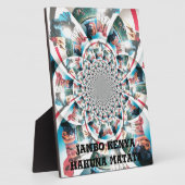 Keniaanse Tapestry Kaleidoscope Art Print Fotoplaat (Zijkant)