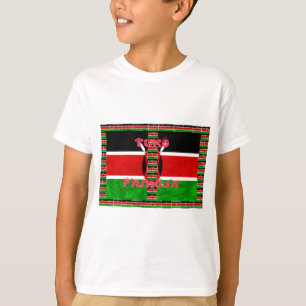 Keniaanse Vlag Eenheid: Tuko Pamoja Design T-shirt