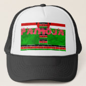 Keniaanse Vlag Eenheid: Tuko Pamoja Design Trucker Pet (Voorkant)